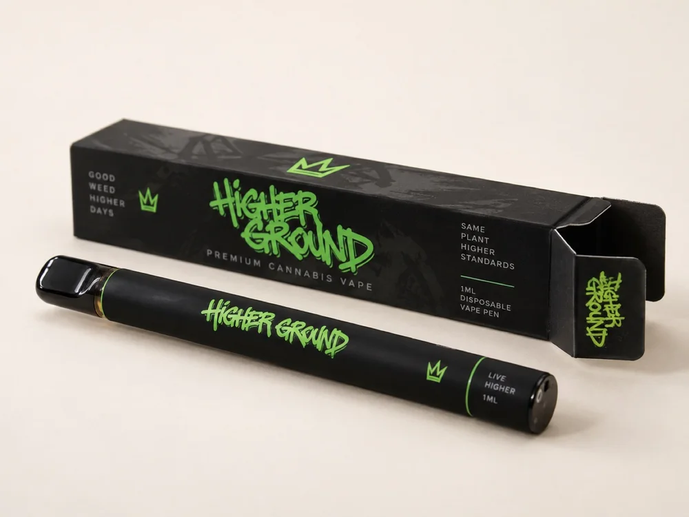 Custom 1ml disposable vape with printed box