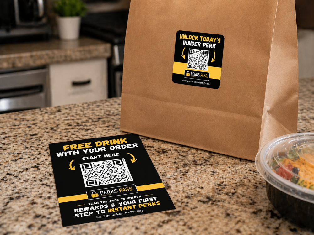 QSR takeout with Perks Pass