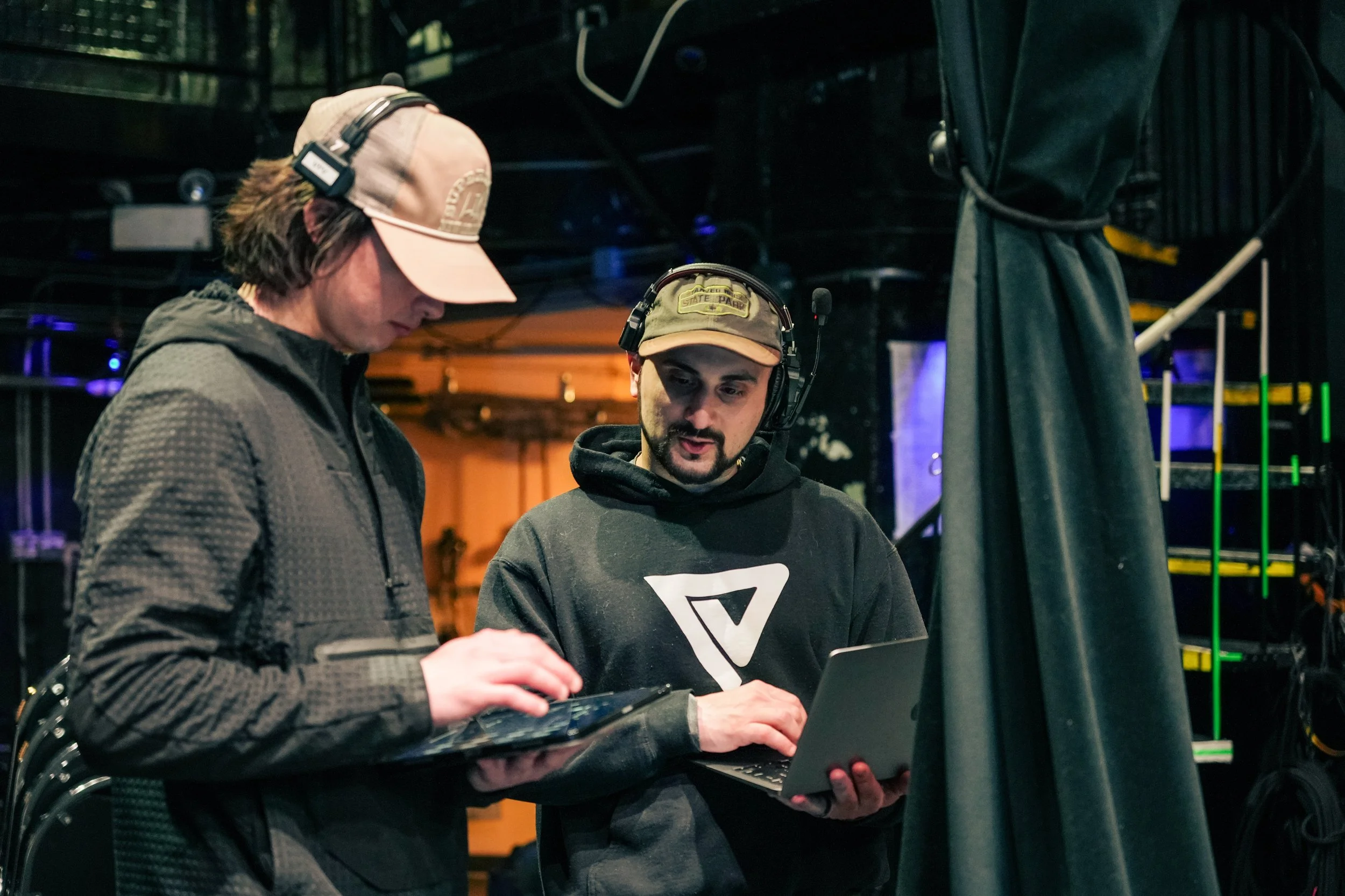 JW Visuals social content team behind the scenes at Lollapalooza