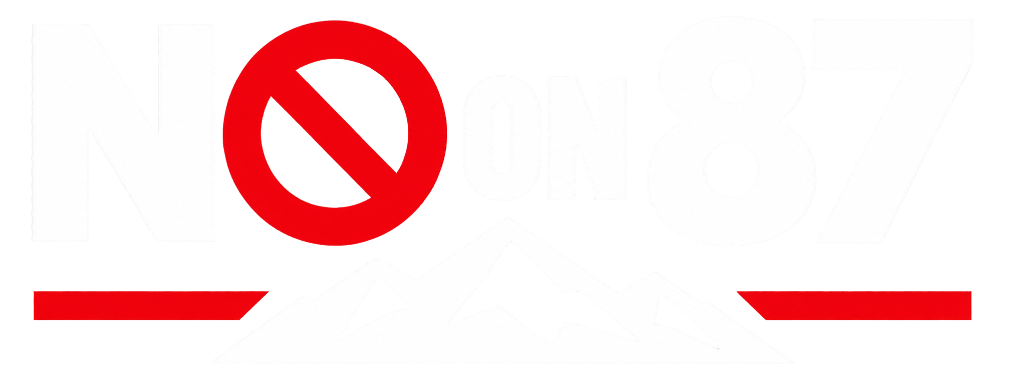 No on 87 logo