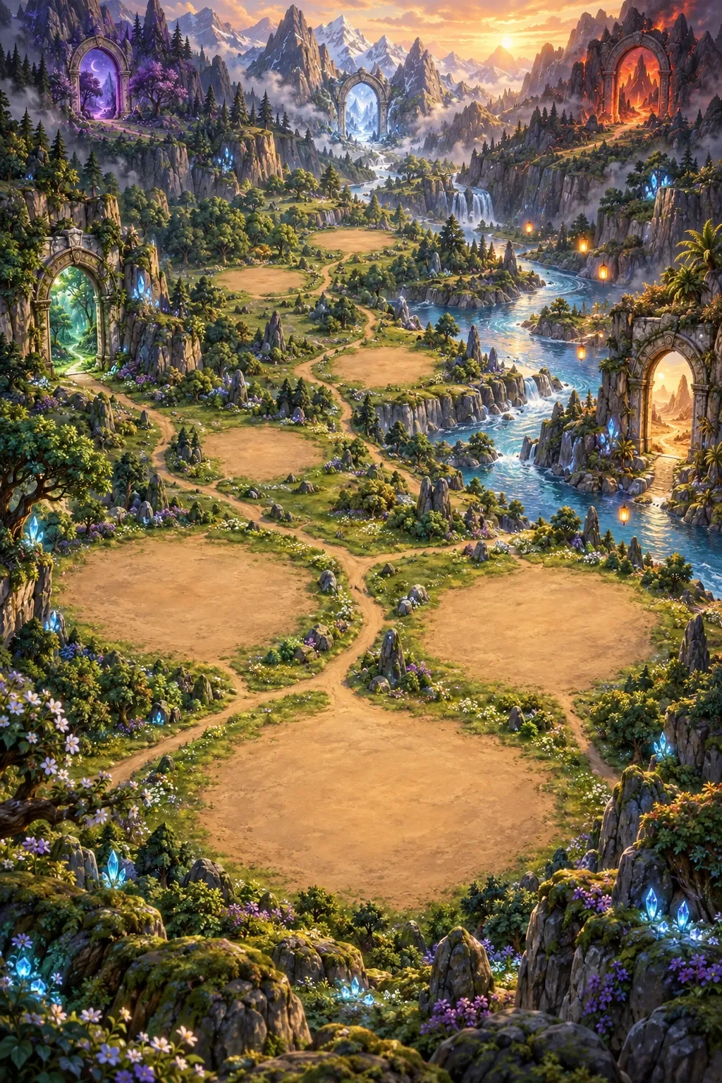 The Forge Valley in the world of Voxhaven