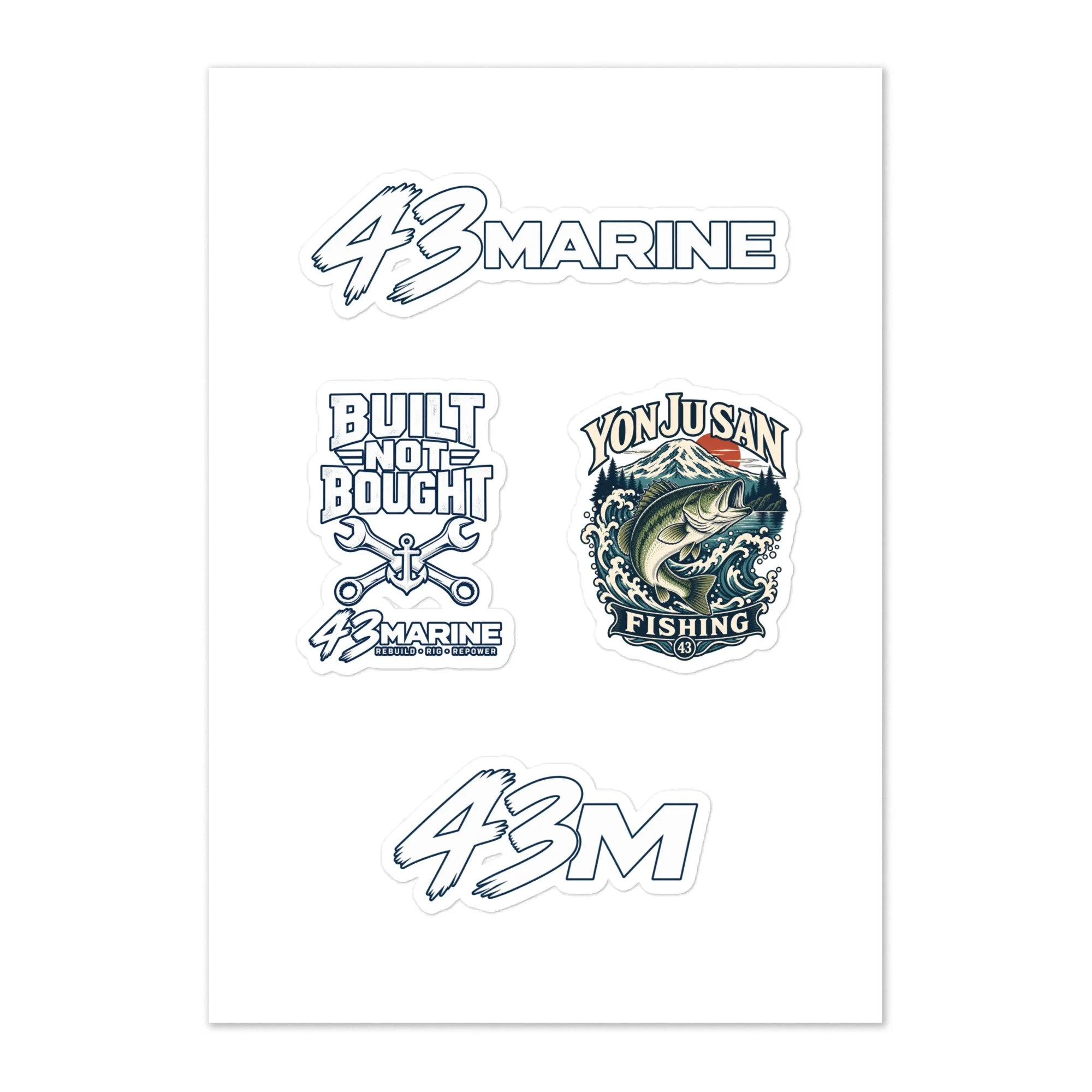 Three Collections Sticker Sheet — product mockup