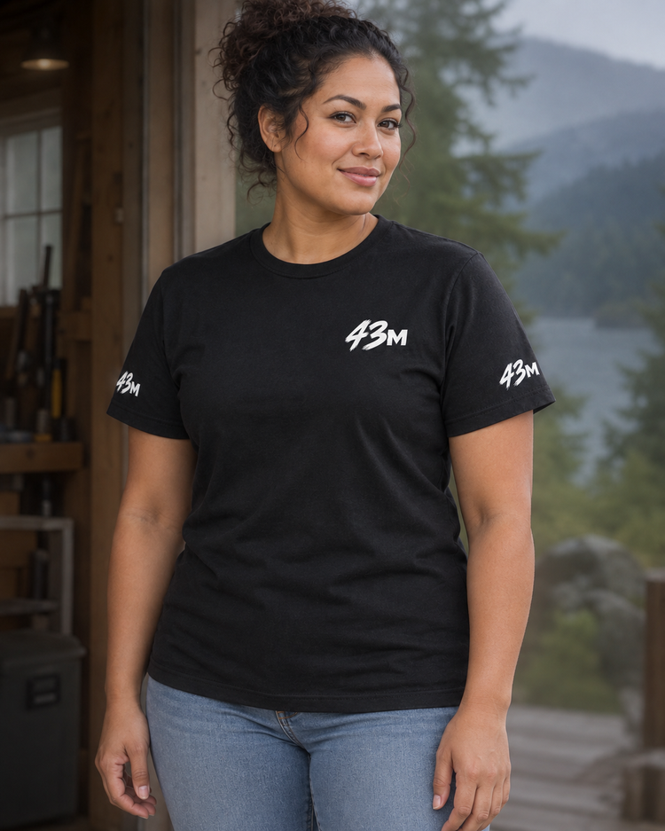 Build 02 — Second Wind Tee — front three-quarter campaign view