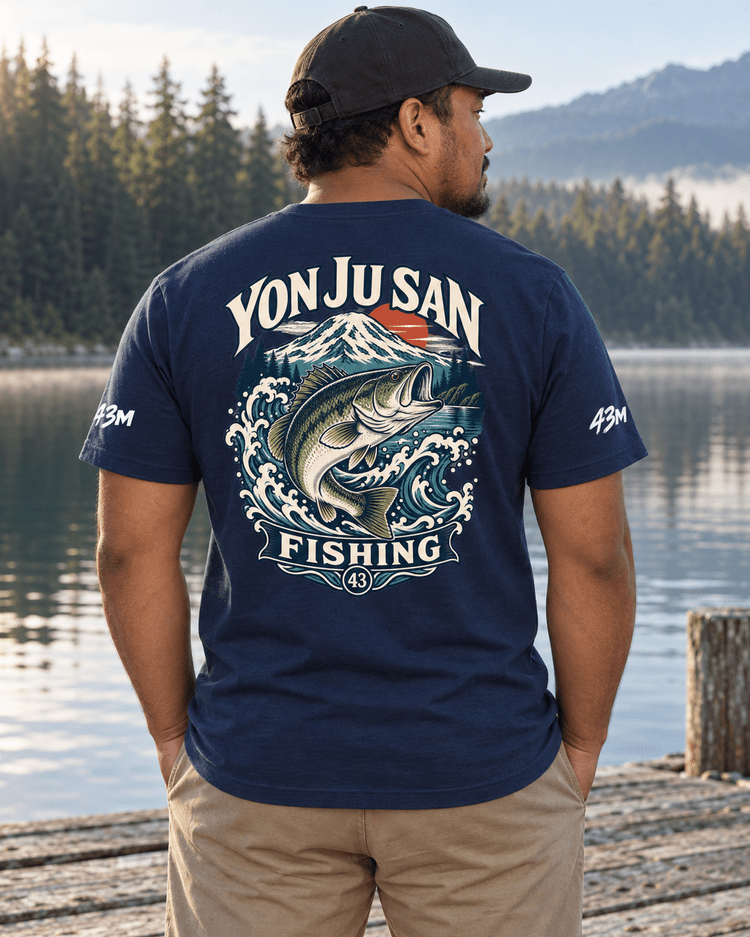 PNW Bass Tee — back campaign view
