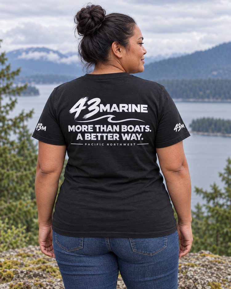 More Than Boats Tee — back campaign view