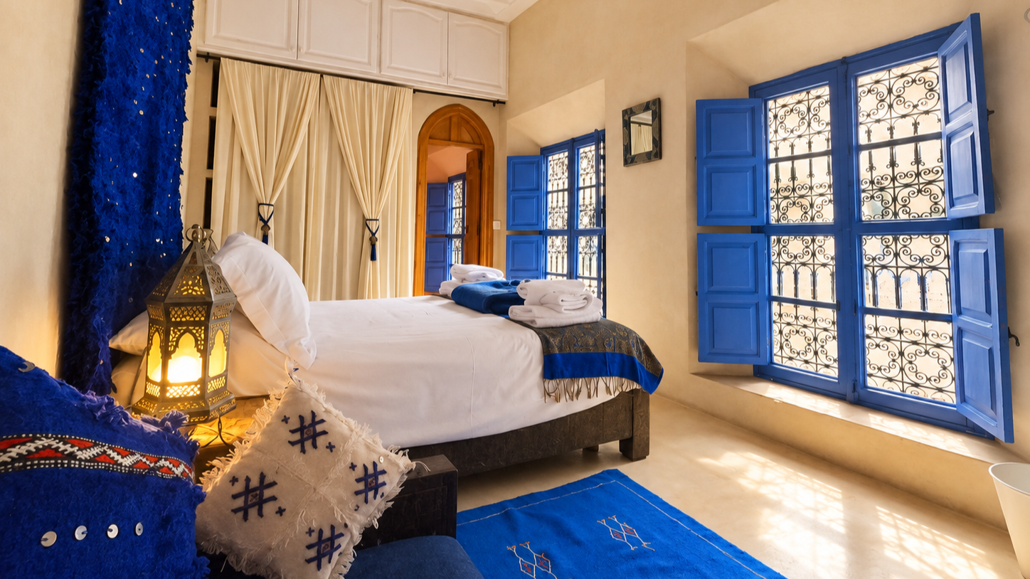 Bedroom at Riad Chameleon