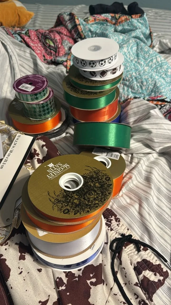 Homecoming mum-making supplies