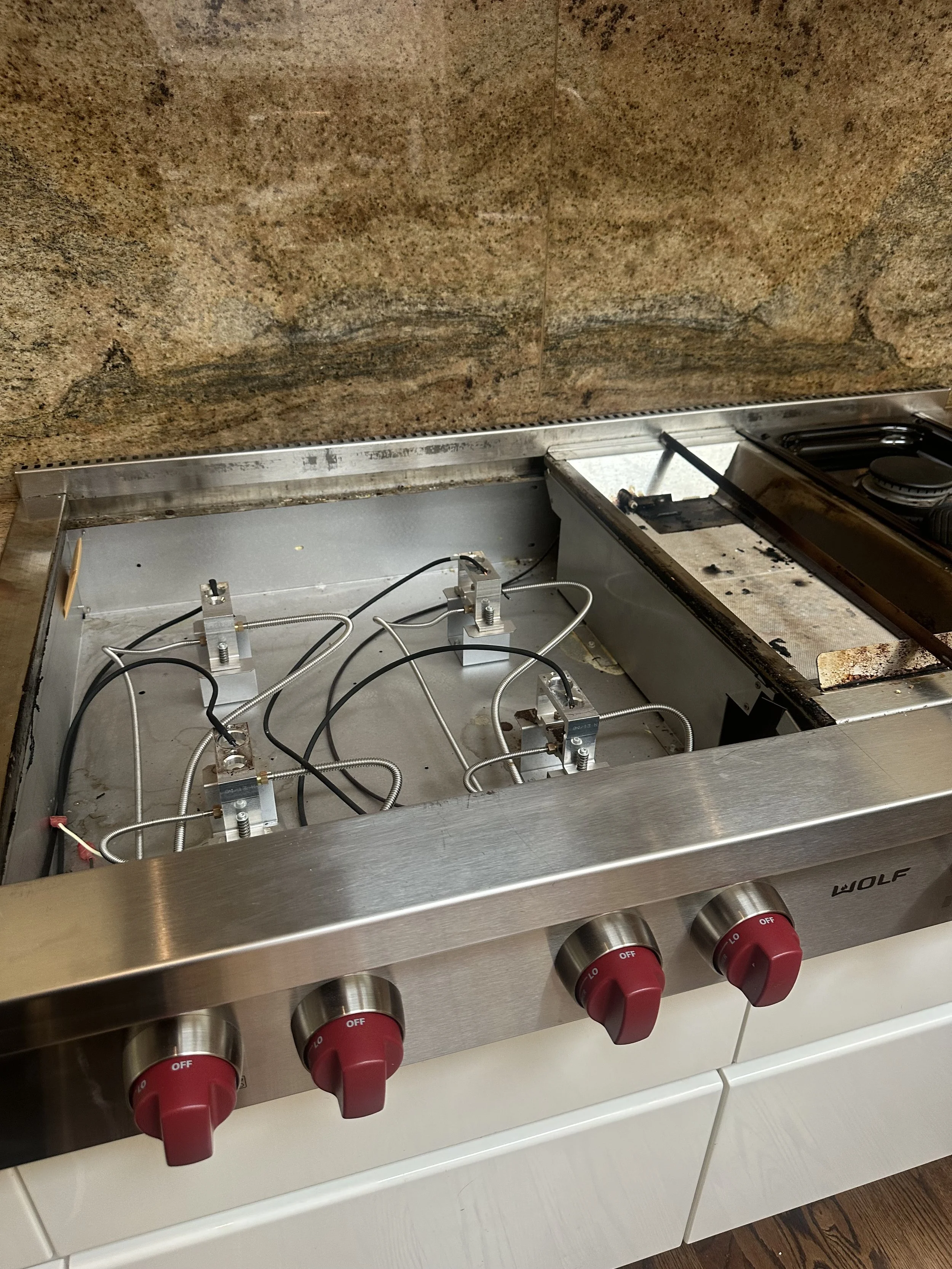 Wolf rangetop burner valve repair