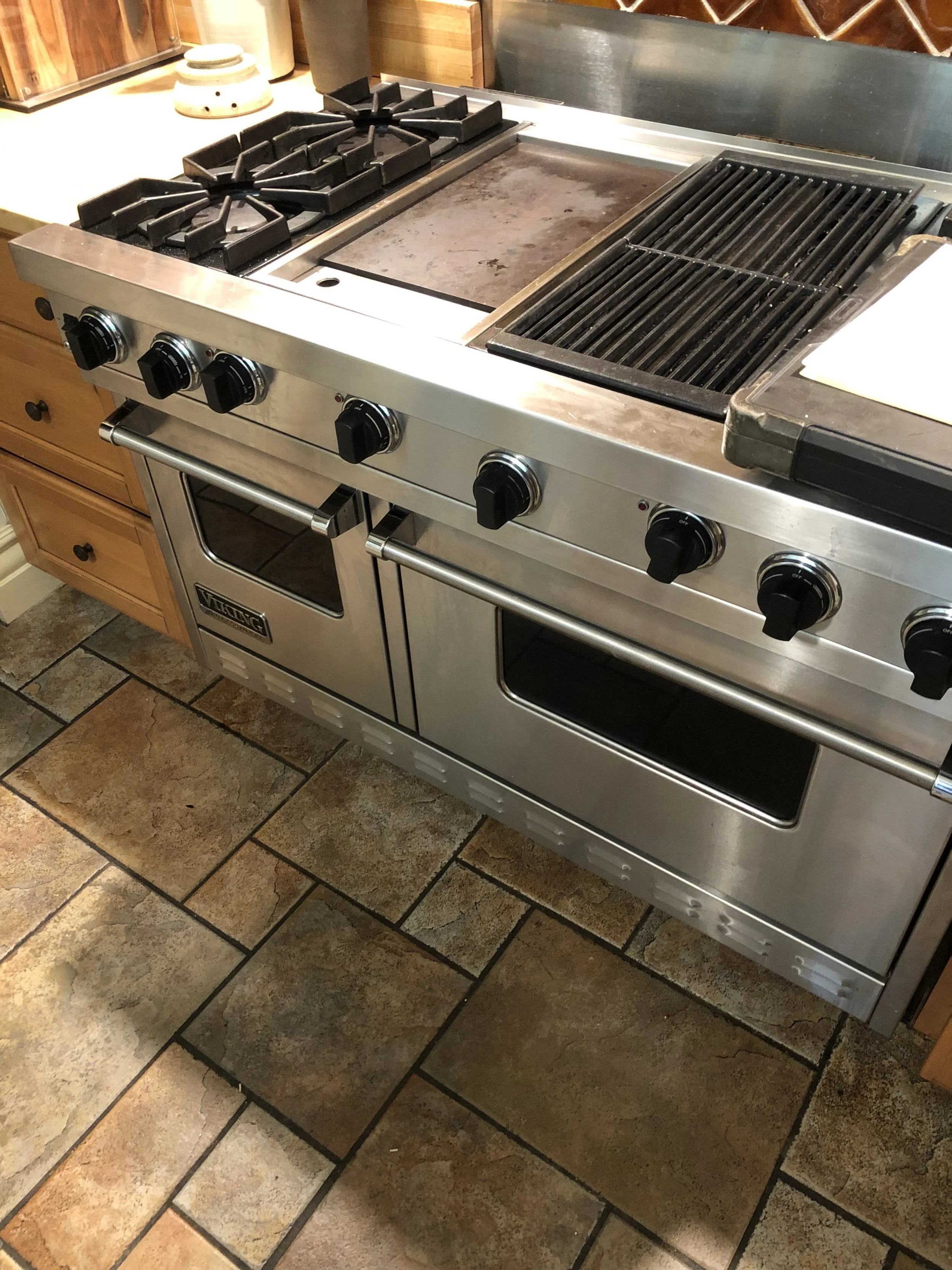 Viking double oven gas range repair