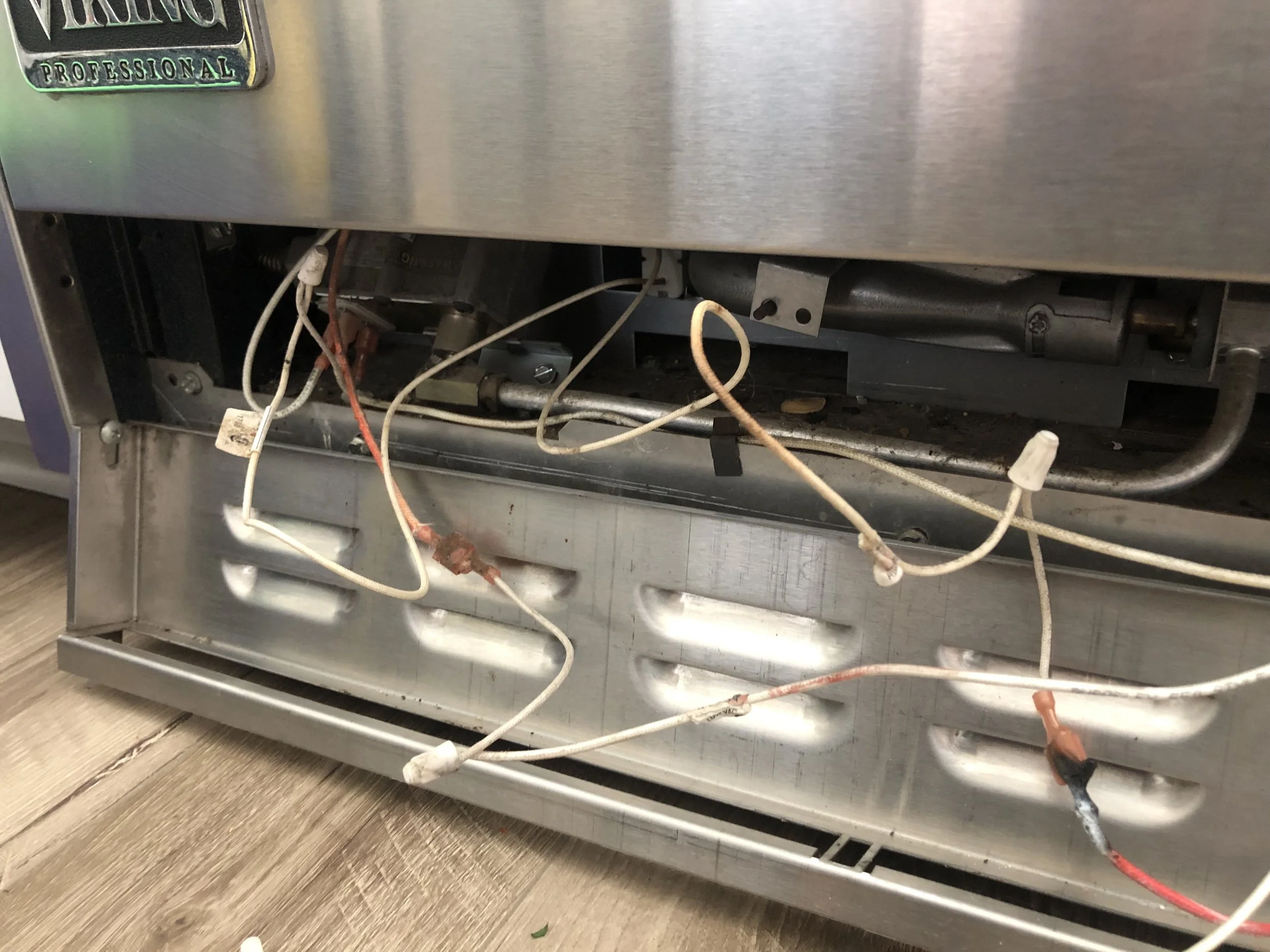Viking Range Lower Panel Wiring Repair
