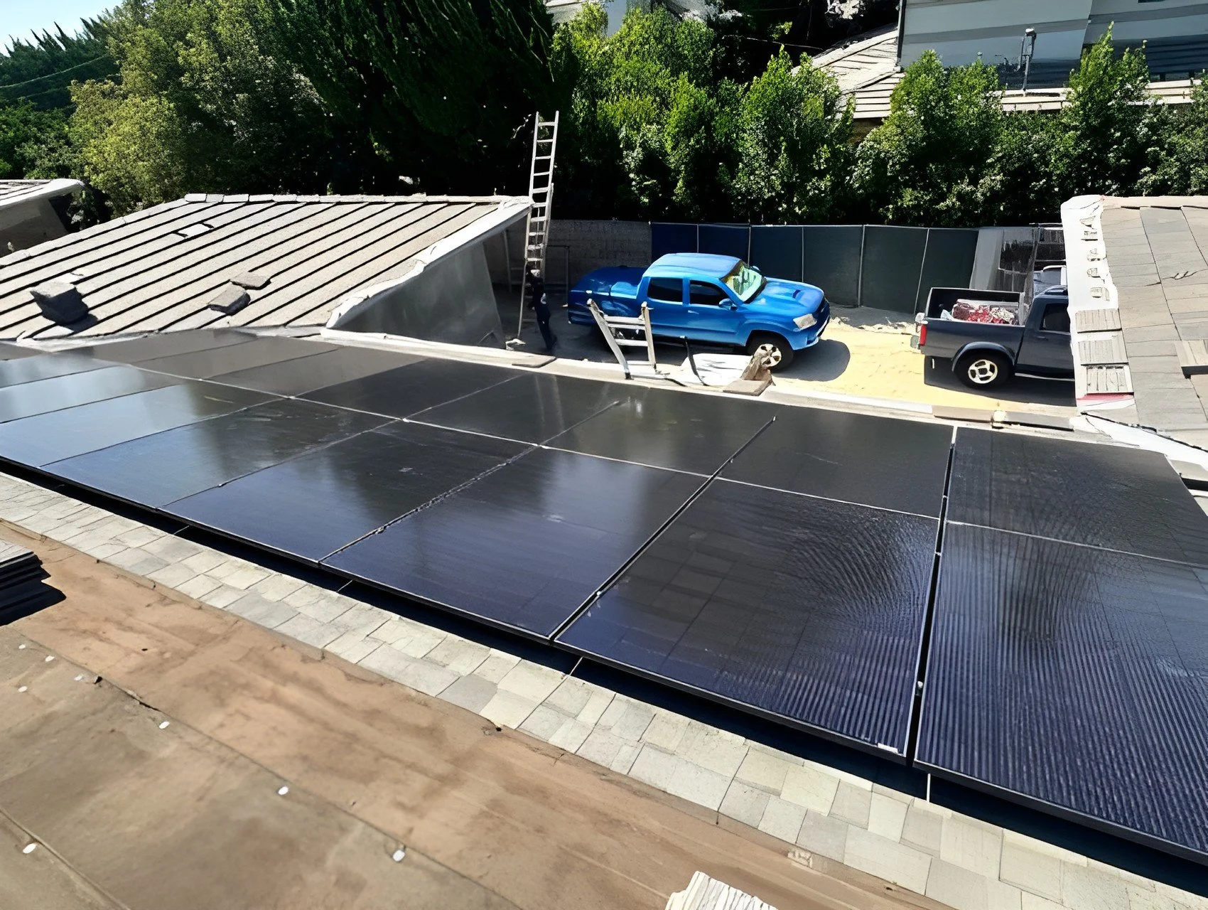 High capacity residential solar array, Arcadia, CA