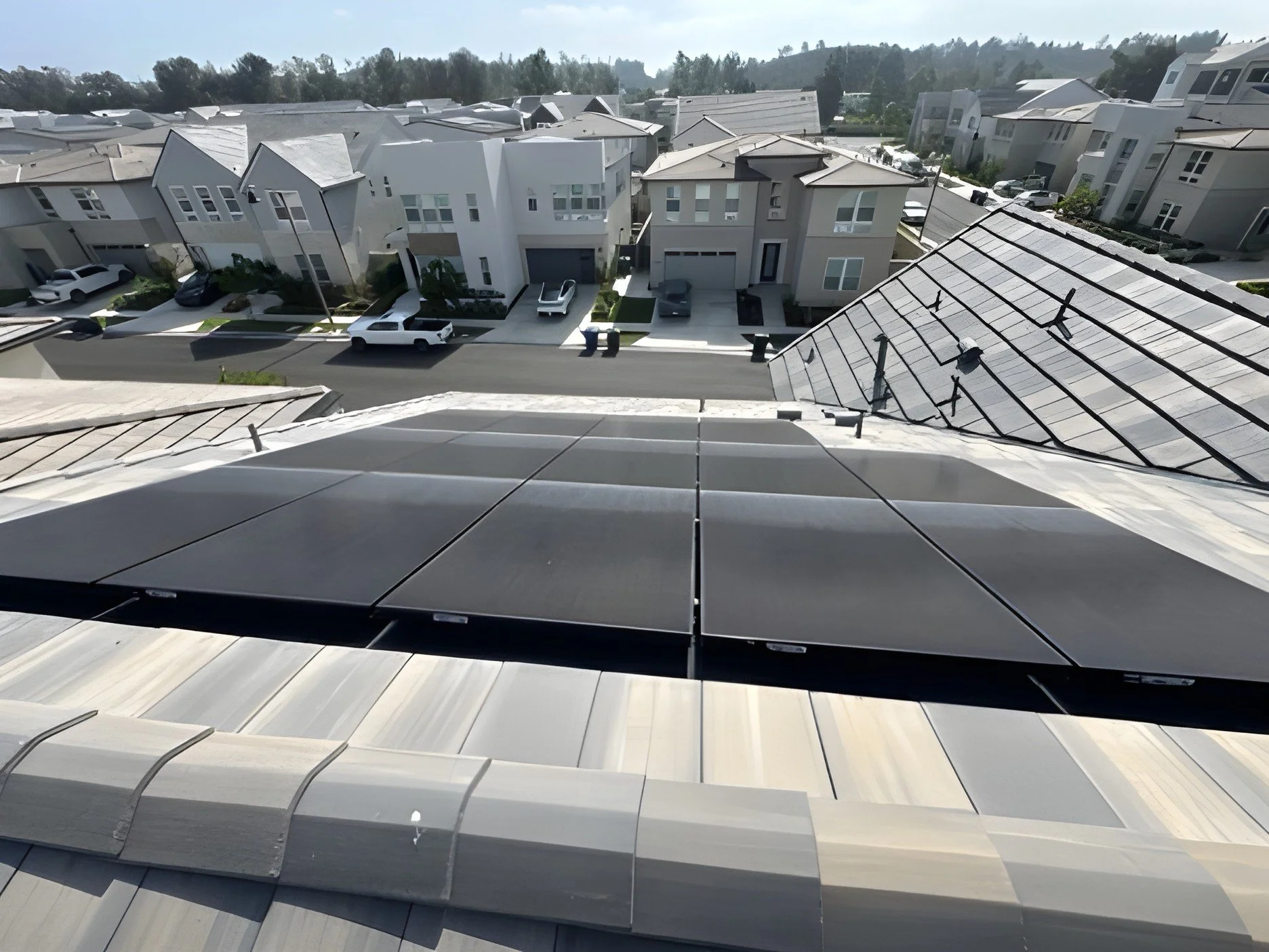 Rooftop PV installation, Lake Forest, CA