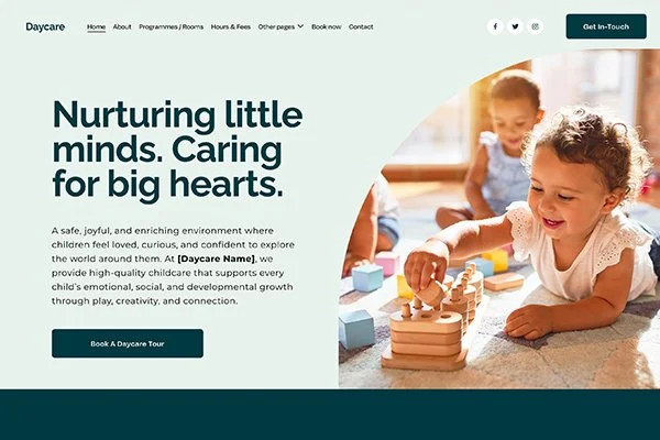 Daycare Childrens Website Design for Faversham Kent