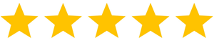 5.0 star rating on Google