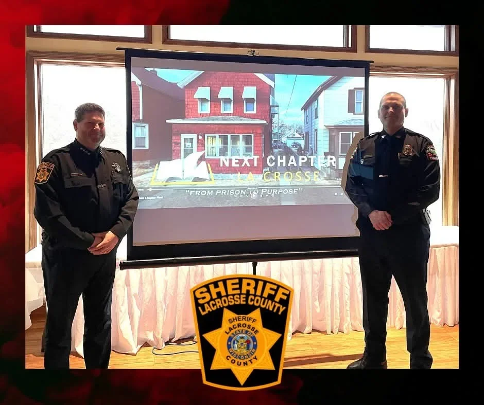 Next Chapter community event with La Crosse County Sheriff representatives