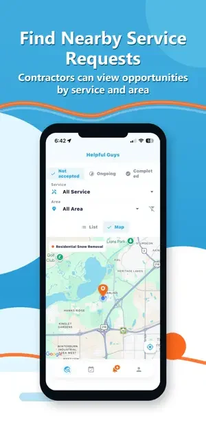 Helpful Guys app — Find Nearby Service Requests