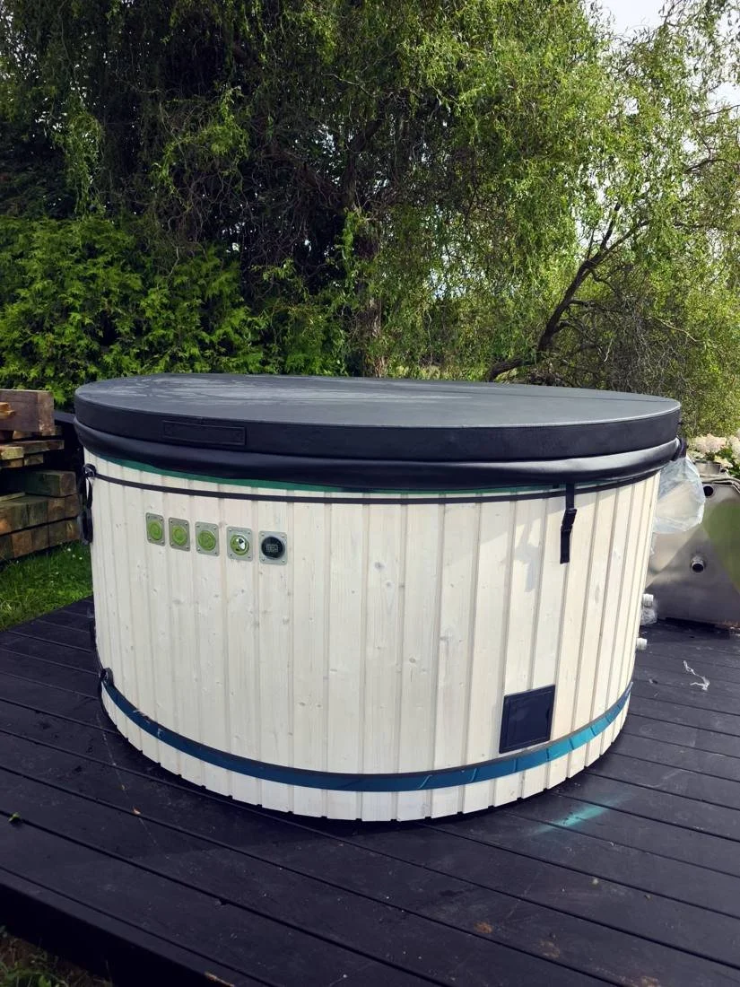 Balia XL Akryl 220 cm z piecem zewnętrznym