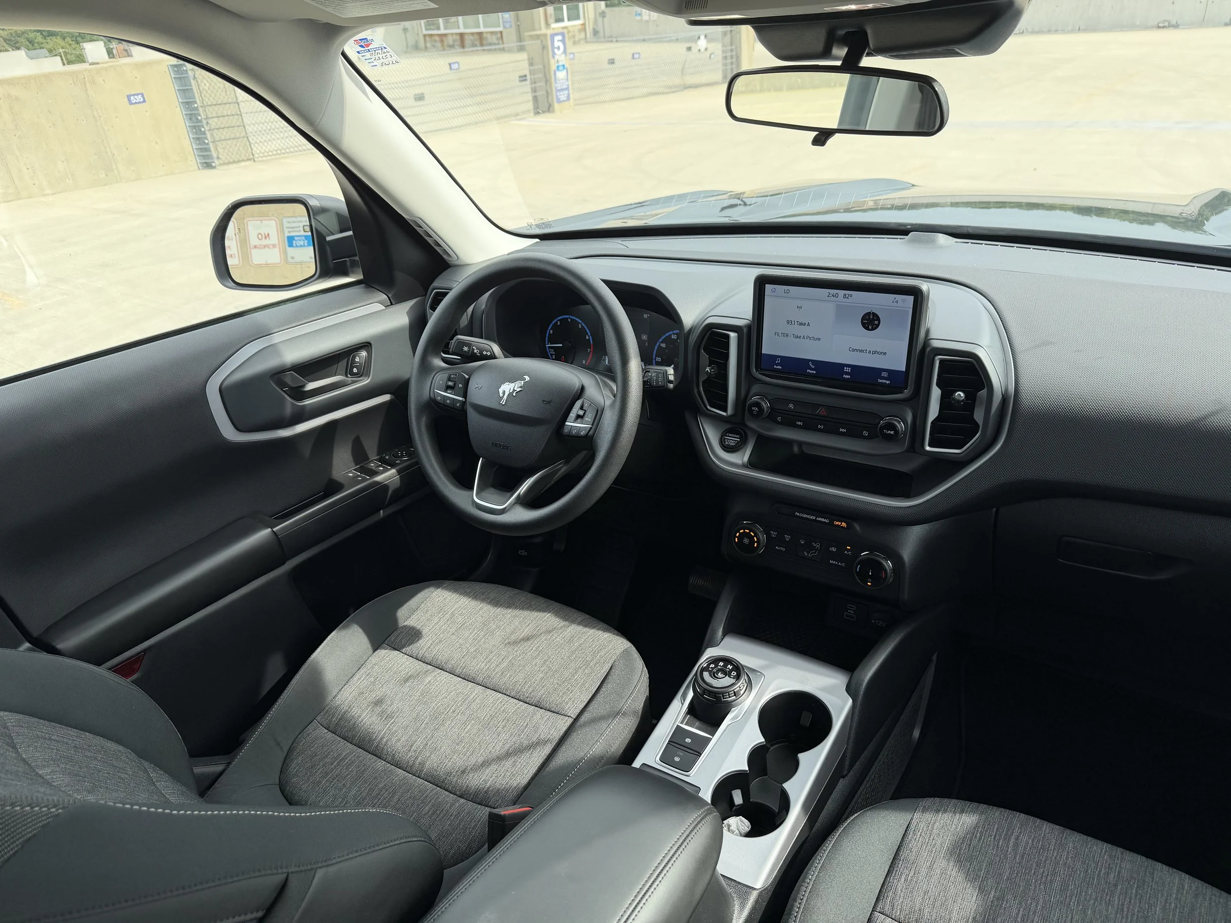 2022 Ford Bronco Sport interior detail