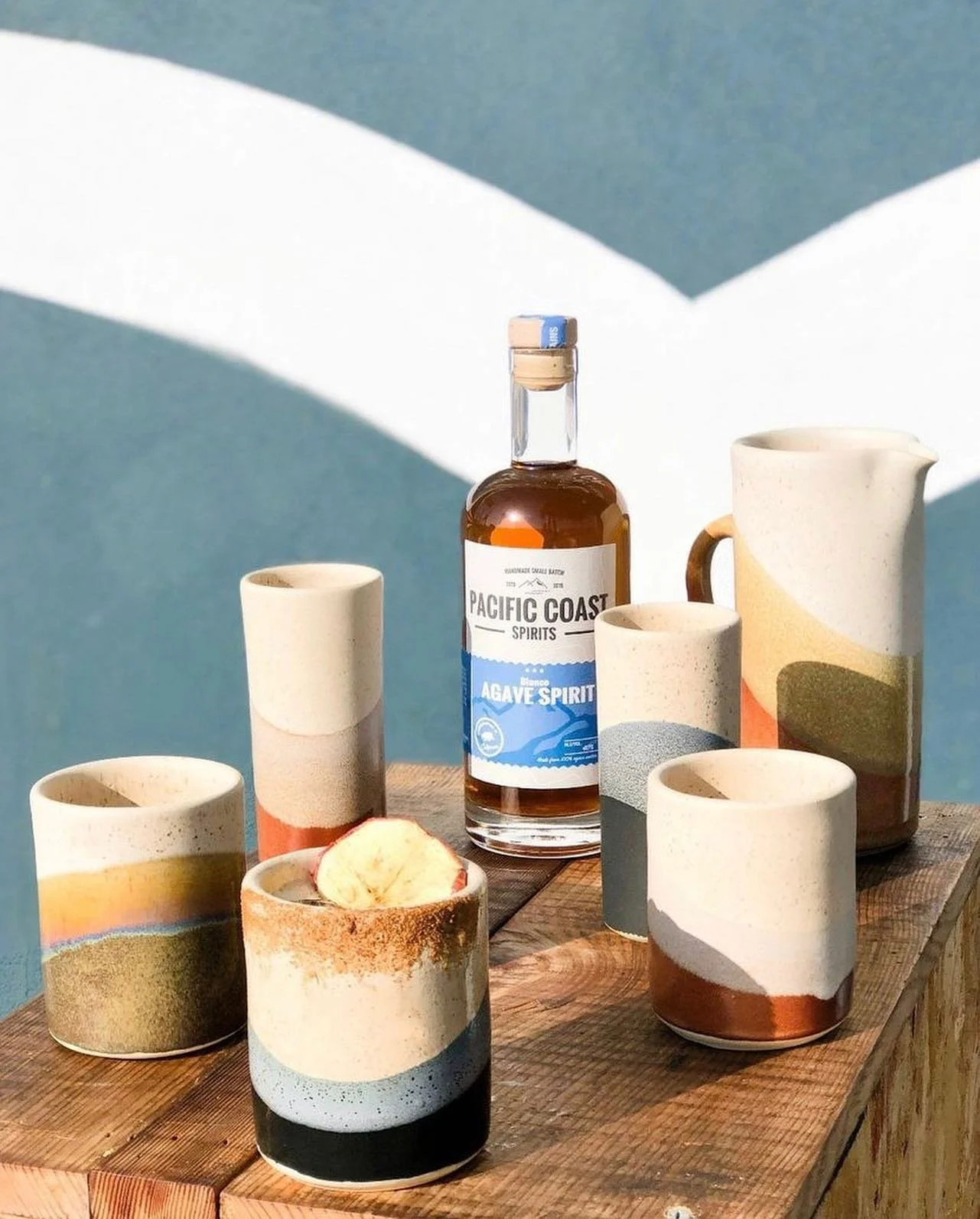 Handmade ceramic cup for Pacific Coast Spirits