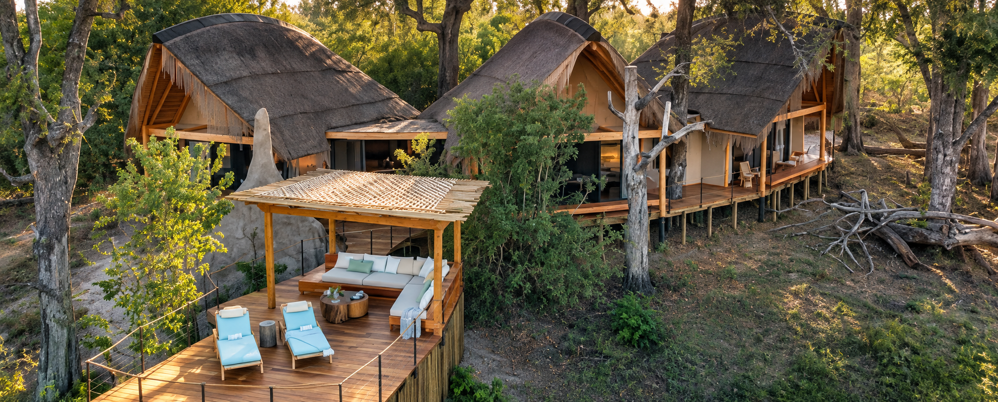 Completed luxury safari lodge