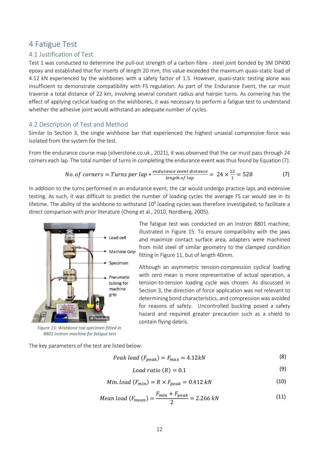 Testing and analysis report, page 12