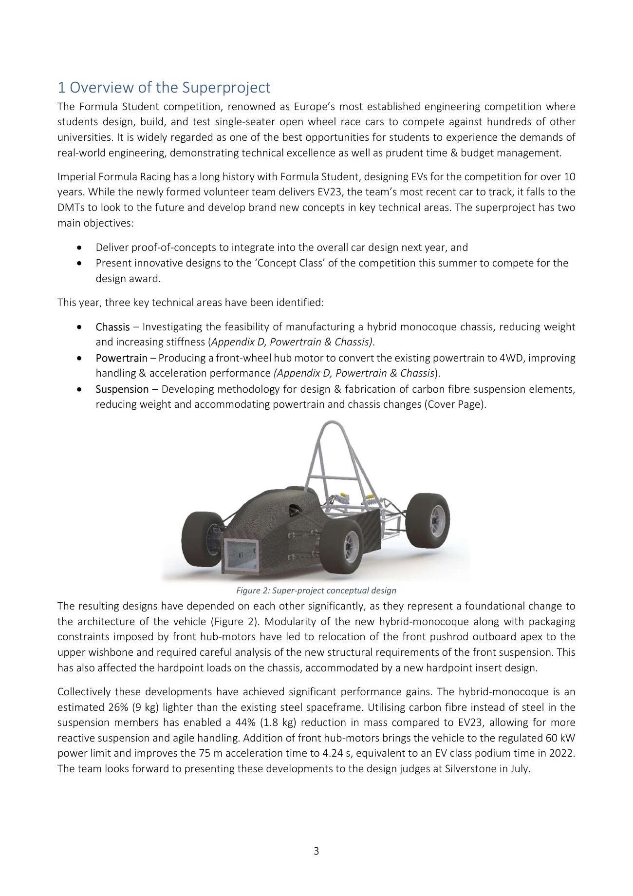 Testing and analysis report, page 3