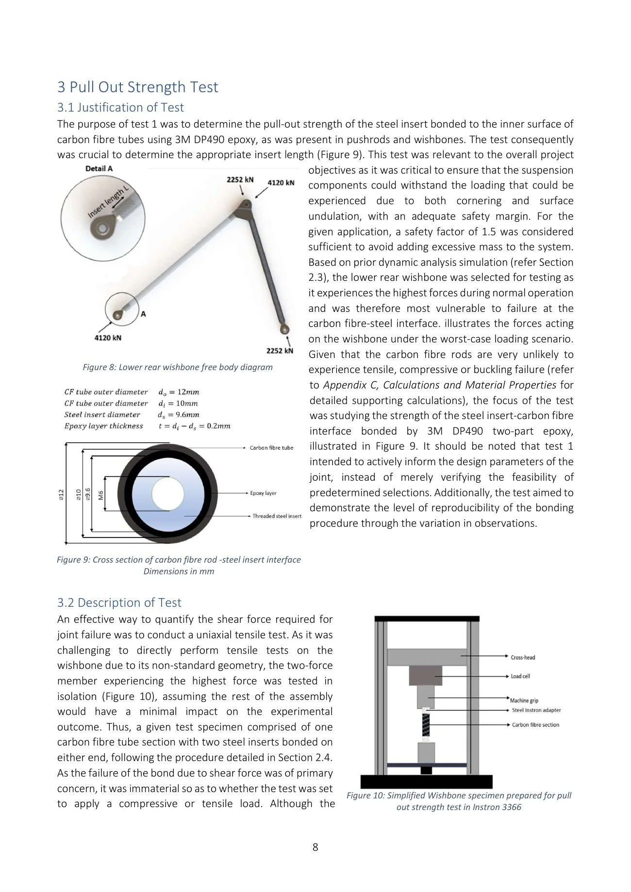 Testing and analysis report, page 8