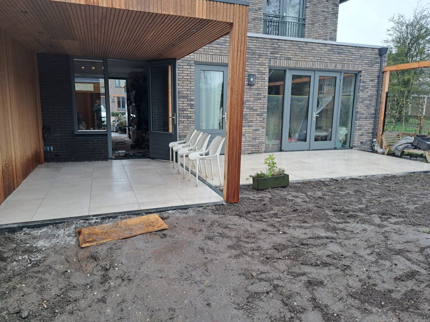 Houten veranda