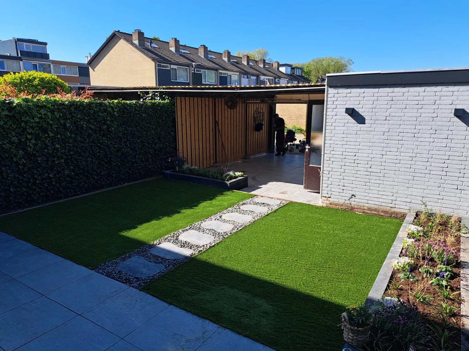 Complete achtertuin