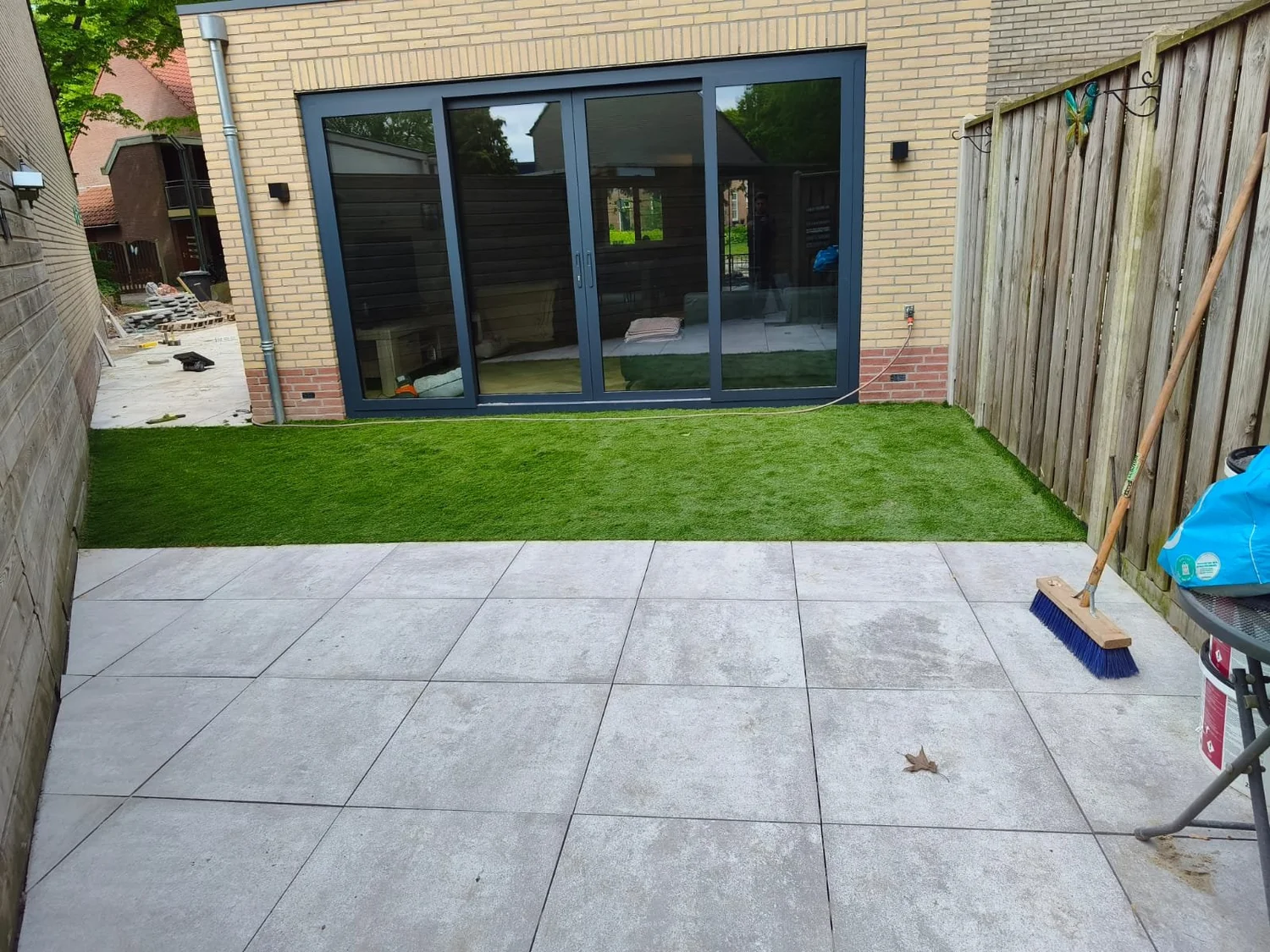 Gras en terras