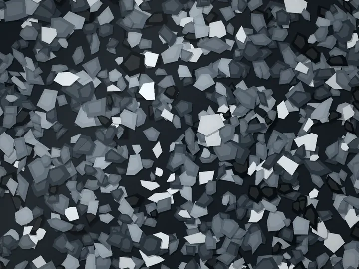 Storm Front decorative flake blend on a garage floor, illustration