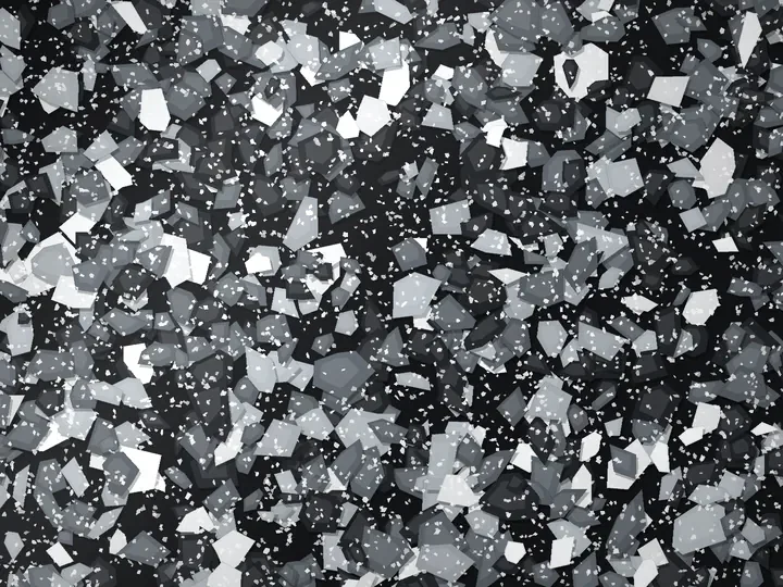 Silver Spur decorative flake blend on a garage floor, illustration