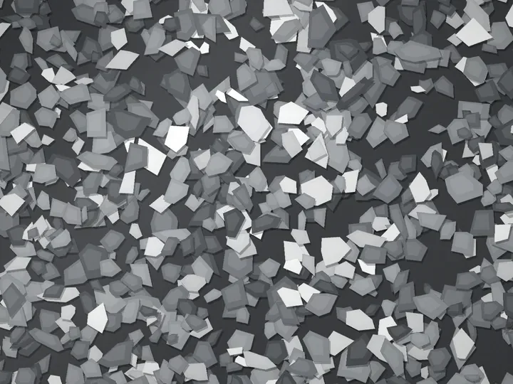 Pewter Trail decorative flake blend on a garage floor, illustration