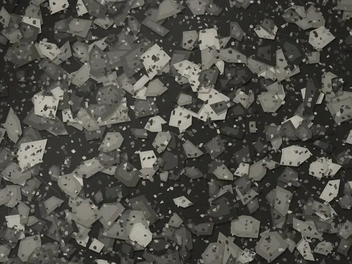 Sevier Shale decorative flake blend on a garage floor, illustration