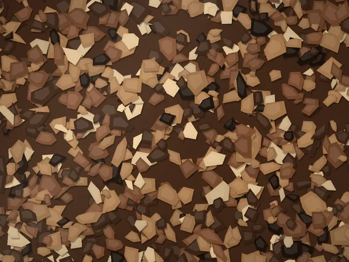 Cedar Hollow decorative flake blend on a garage floor, illustration