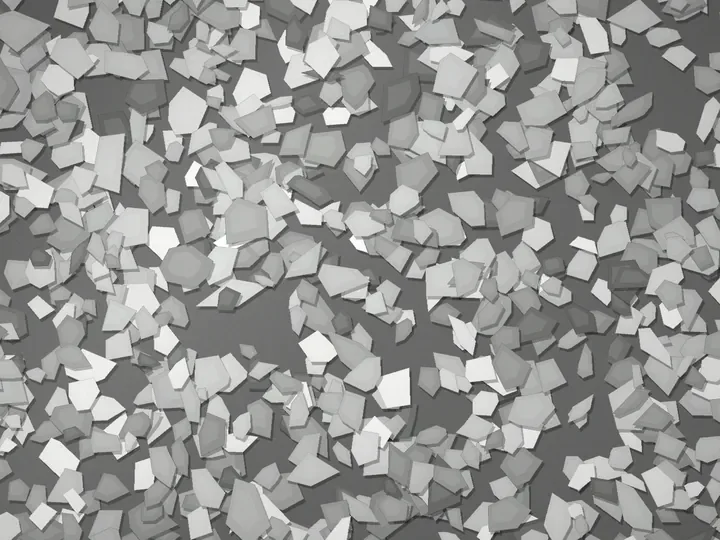 Ash Flat decorative flake blend on a garage floor, illustration