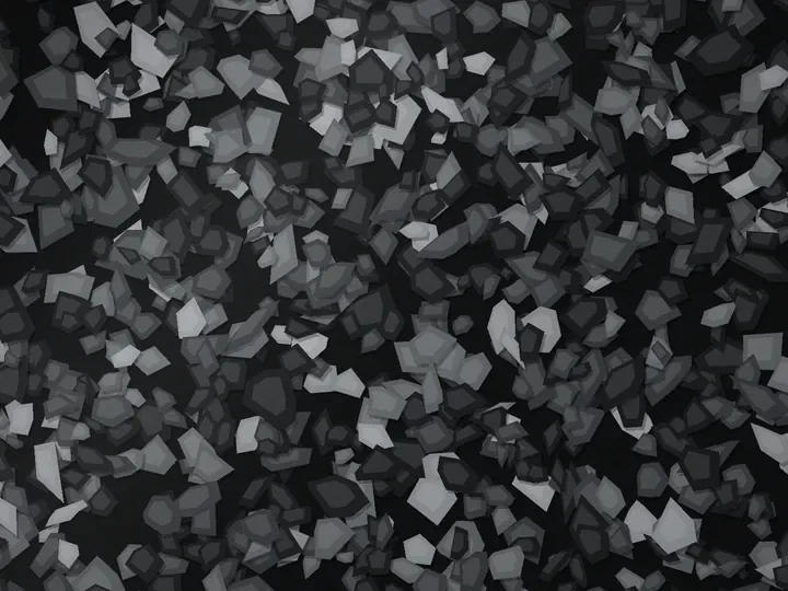 Graphite Run decorative flake blend on a garage floor, illustration