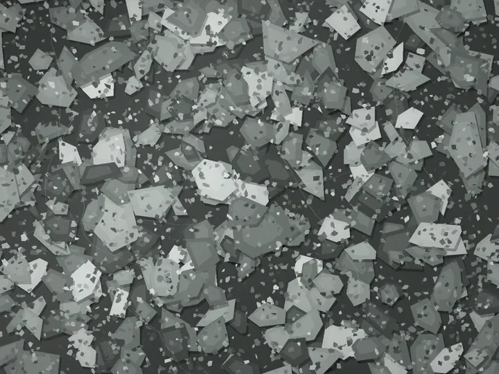 Provo Soapstone decorative flake blend on a garage floor, illustration