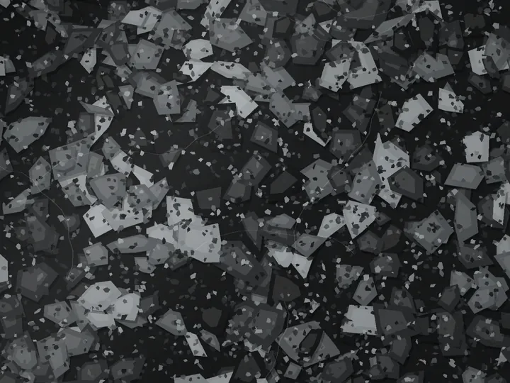 Timp Basalt decorative flake blend on a garage floor, illustration