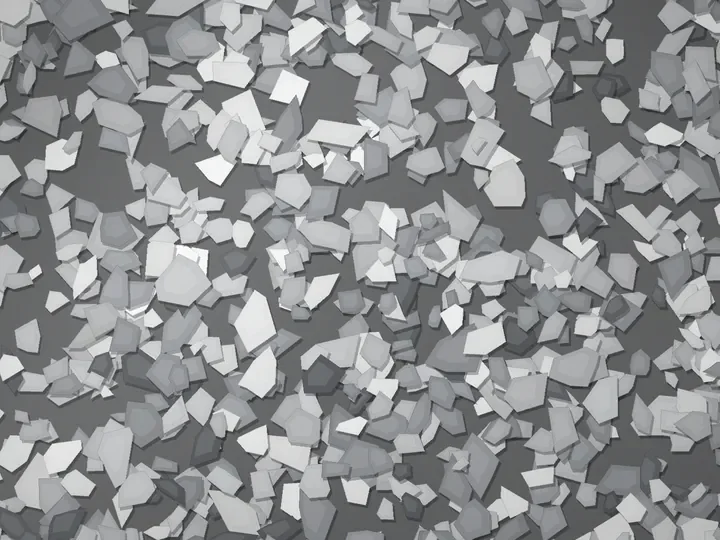 Concrete Haze decorative flake blend on a garage floor, illustration