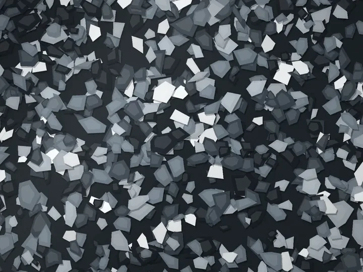 Wasatch Slate decorative flake blend on a garage floor, illustration