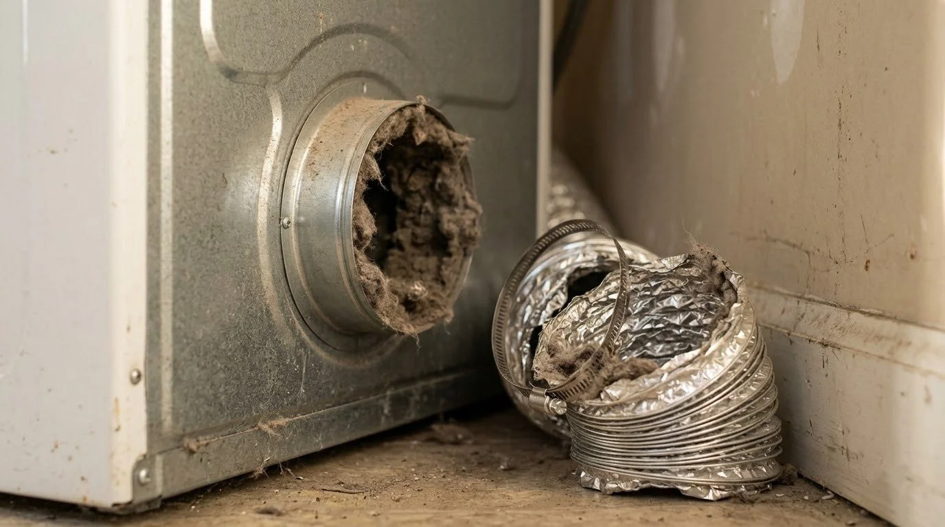 Dryer vent cleaning by Tucker Appliance Repair