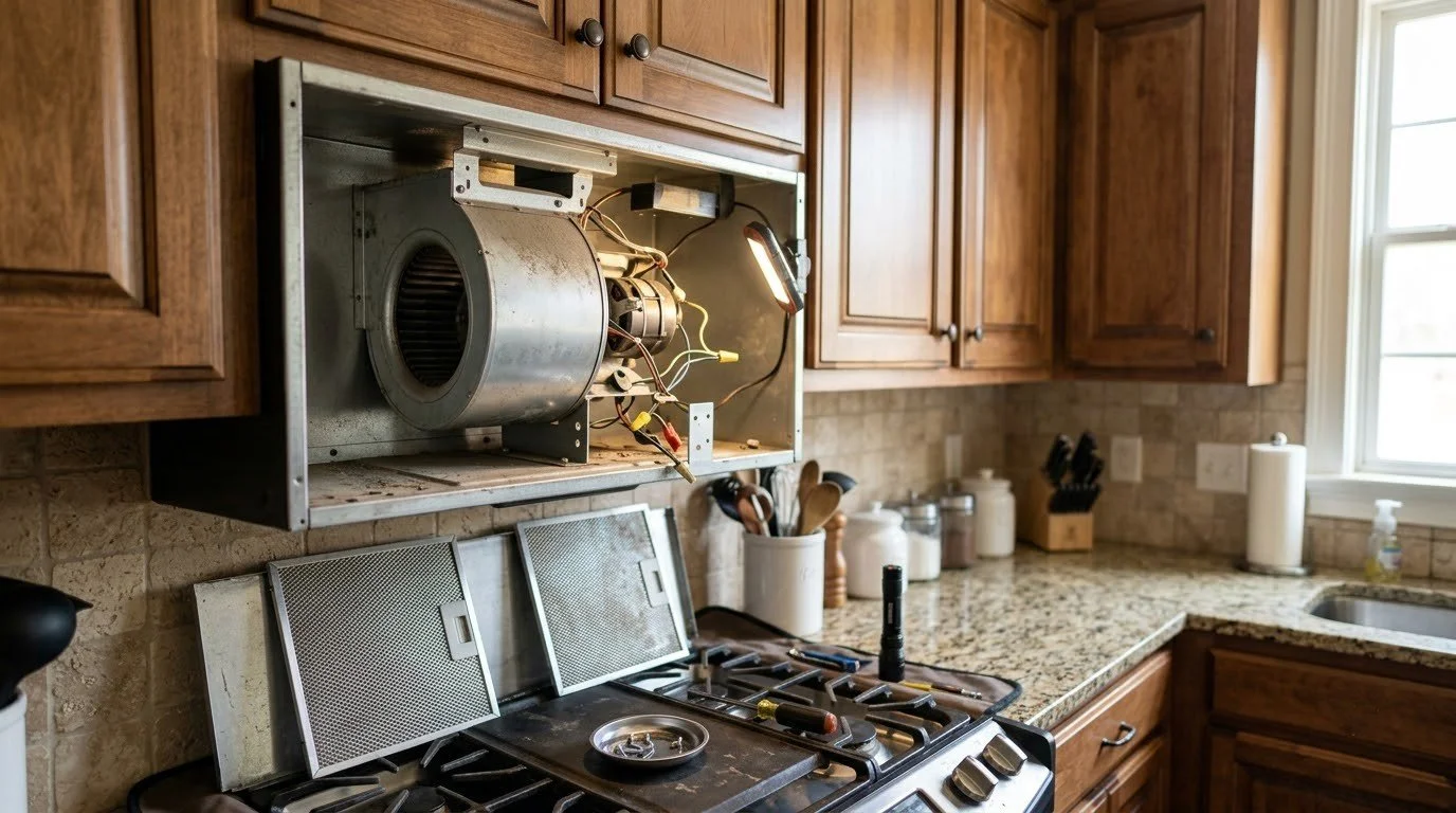 Range hood repair by Tucker Appliance Repair