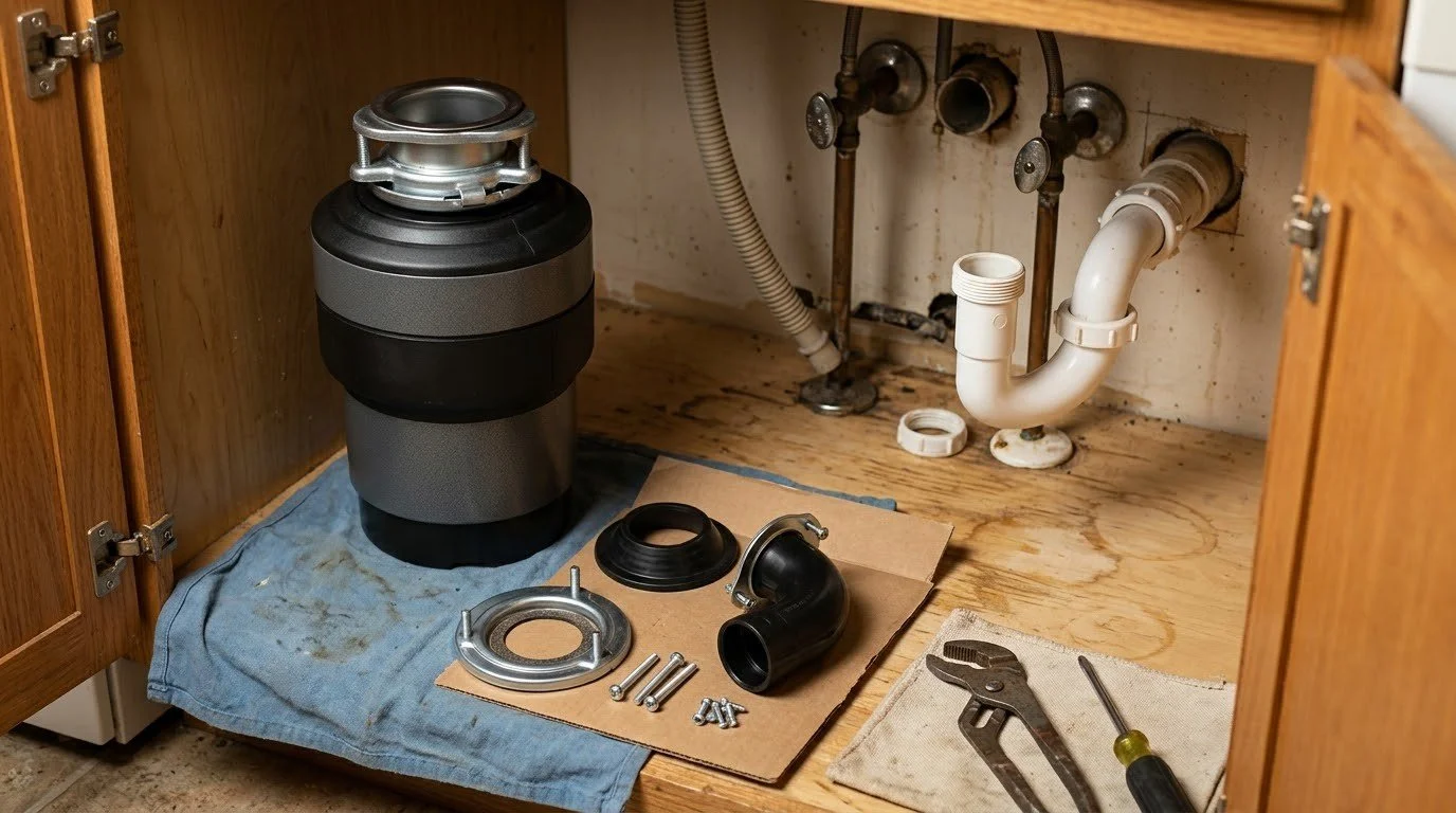 Garbage disposal replacement by Tucker Appliance Repair