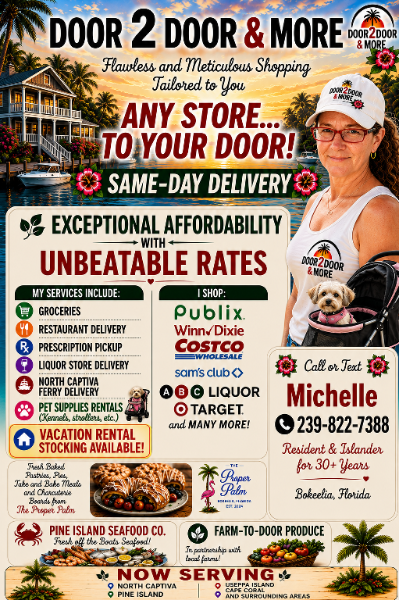 Door 2 Door & More services and delivery flyer