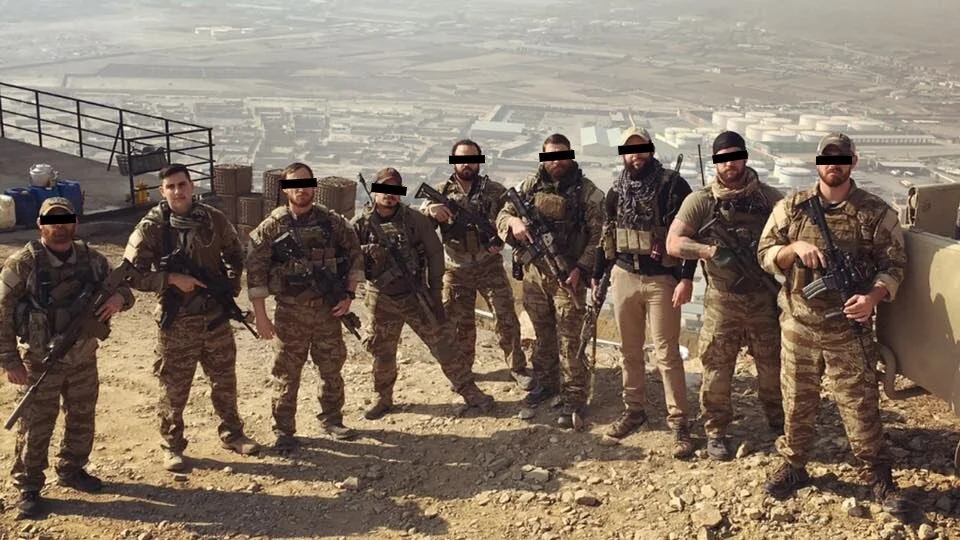 Danny Ceisler with his team in Afghanistan