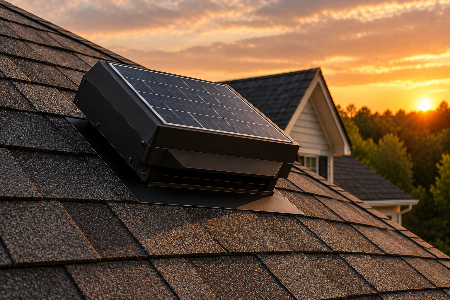 Attic Breeze solar-powered attic ventilation