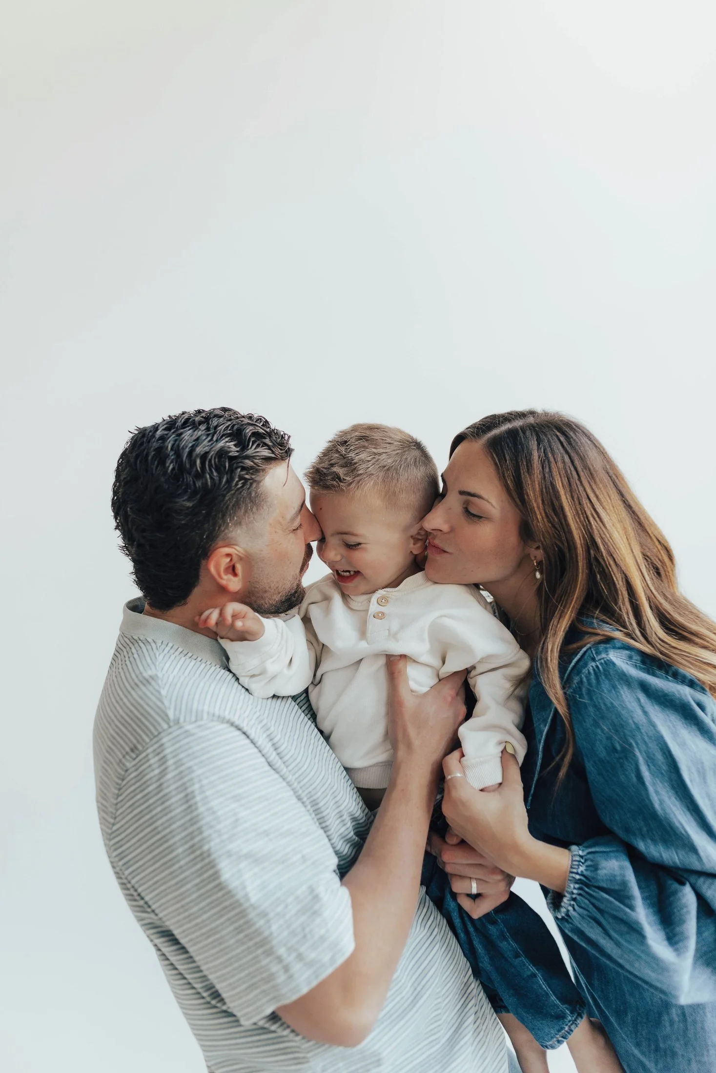 Archie with his parents, Tanner and Afton