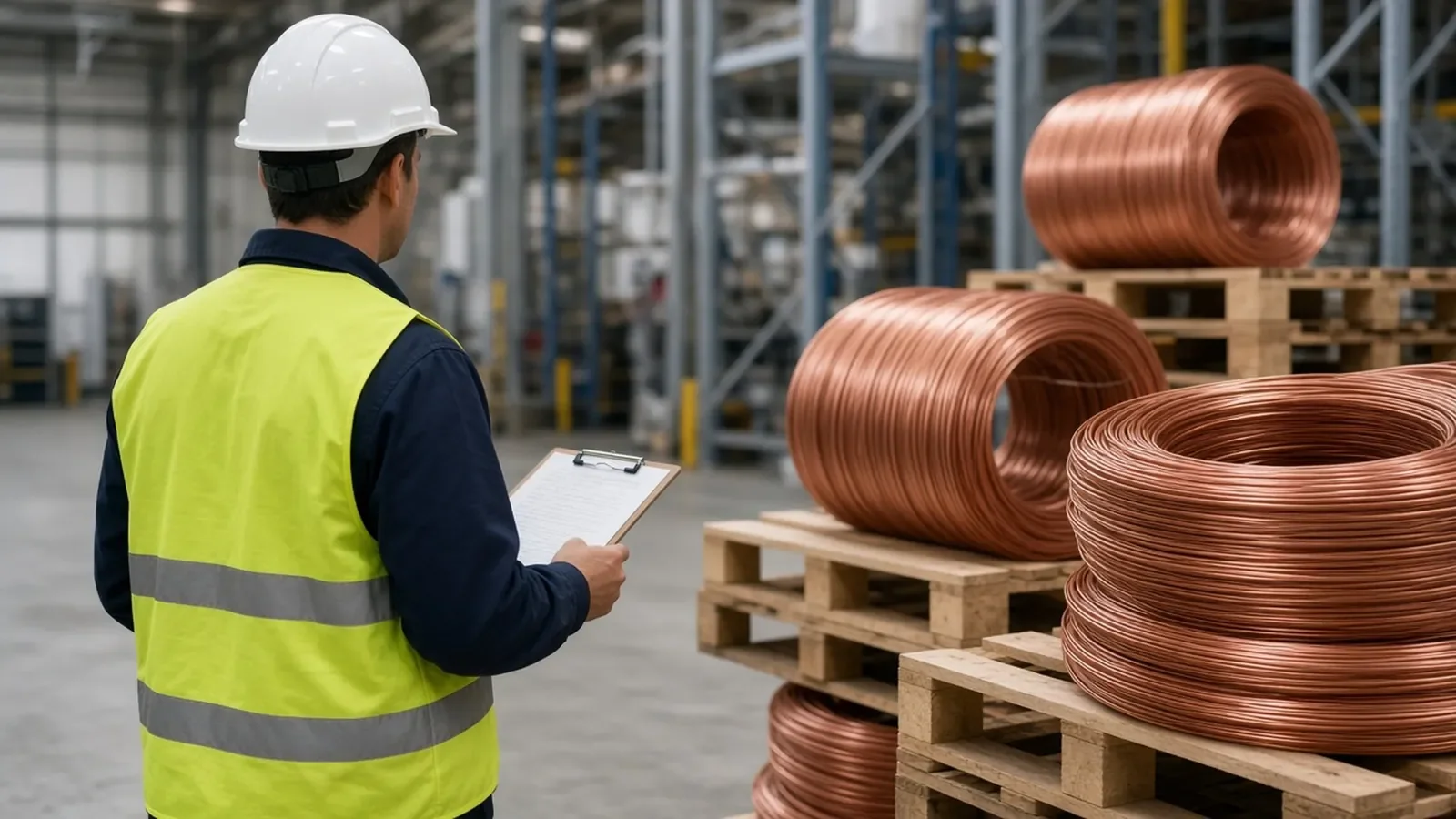 Copper material inspection before shipment