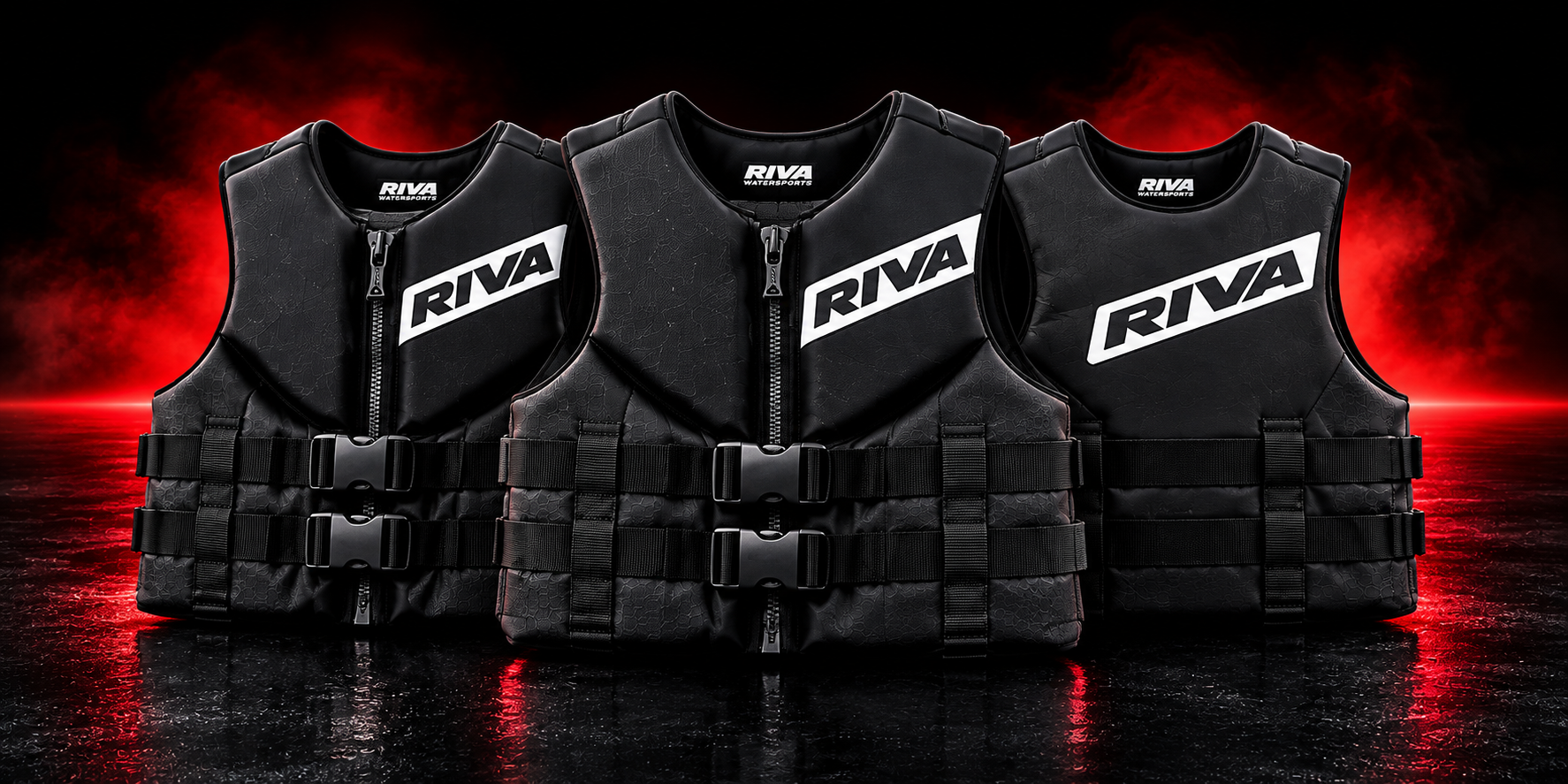 Three RIVA life jackets